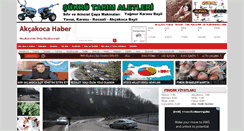 Desktop Screenshot of akcakocahaber.com